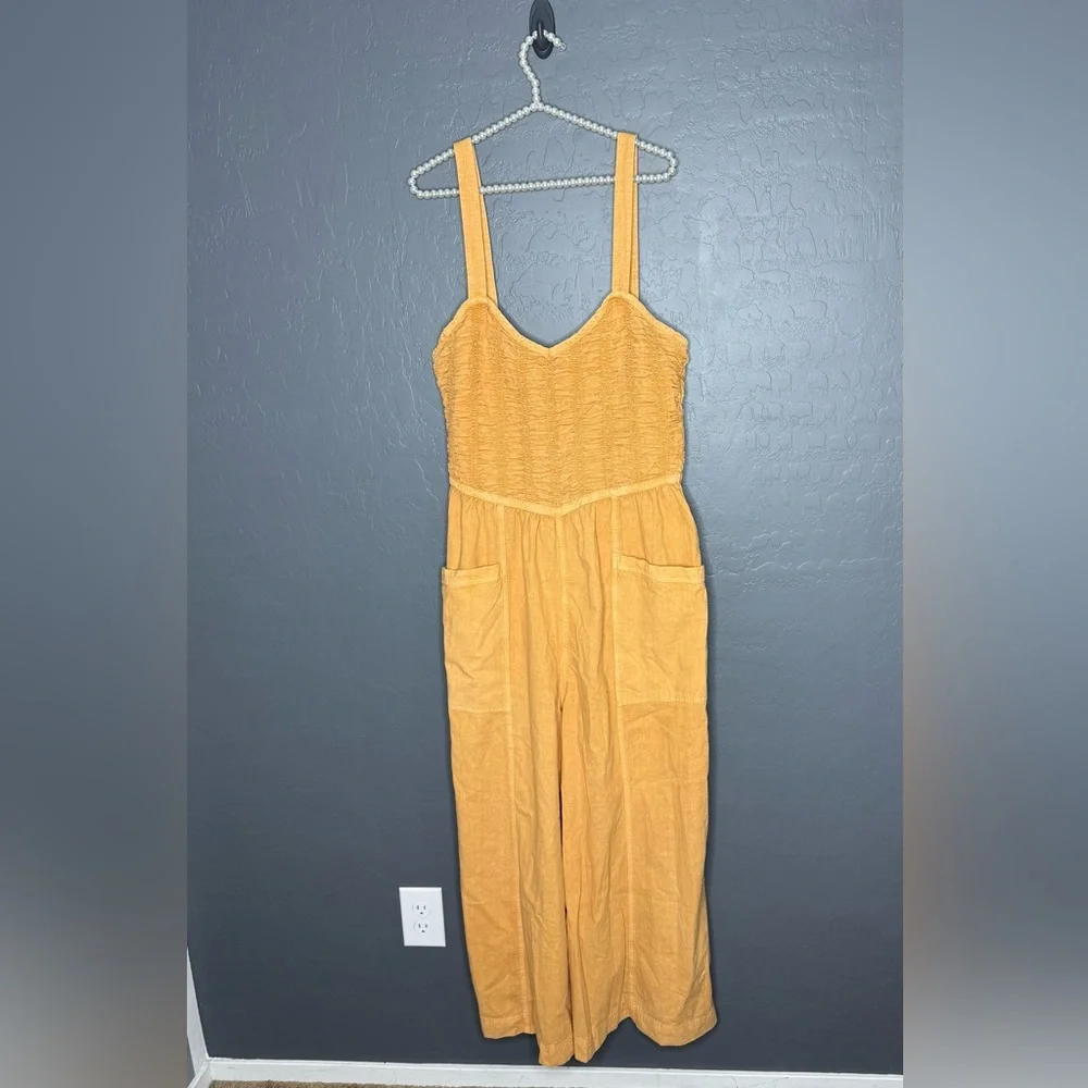 New Free People Forever and Always Ruched Jumpsuit
